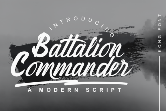 Battalion Commander: A Modern Cursive Handwritten Font