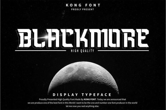Blackmore: The Futuristic Typeface for Modern Branding