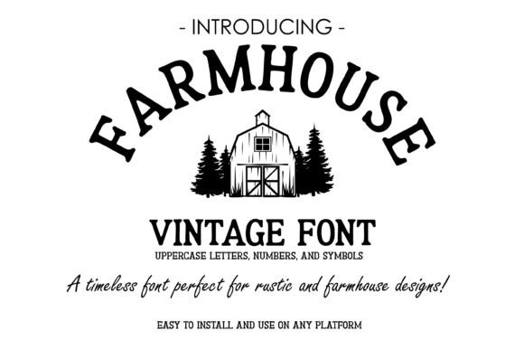 Farmhouse Vintage Font: Timeless Rustic Charm for Modern Projects