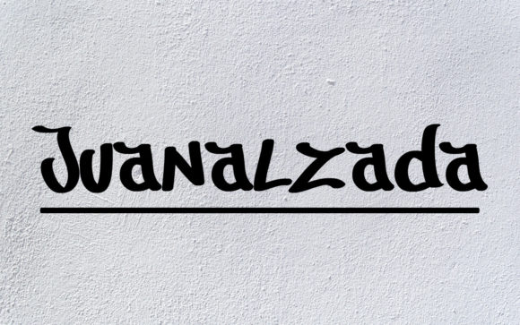 Juanalzada: The Futuristic Display Font for Bold Creators