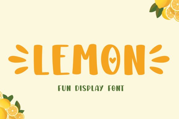 Lemon Font: A Zesty Display Typeface for Vibrant Projects