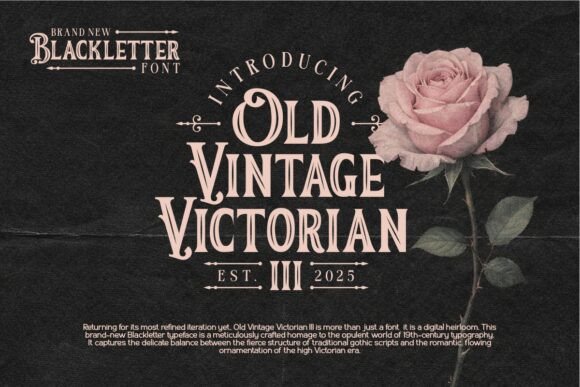 Old Vintage Victorian III: A Modern Designer's Guide to This Timeless Serif