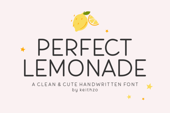 Perfect Lemonade: A Handwritten Font for Warm, Authentic Designs