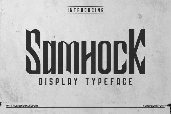 Samhock: The Playful Handwritten Font for Modern Creators