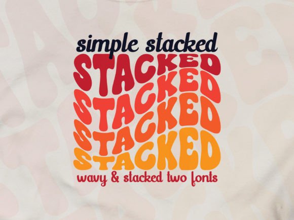 Simple Stacked: A Groovy Font with Retro Rainbow Appeal