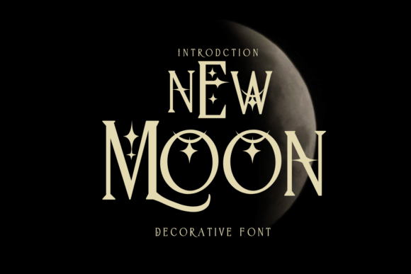 Unveiling New Moon: A Decorative Font for Creative Expression
