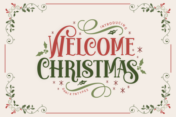 Welcome Christmas: A Display Font That Captures Holiday Magic